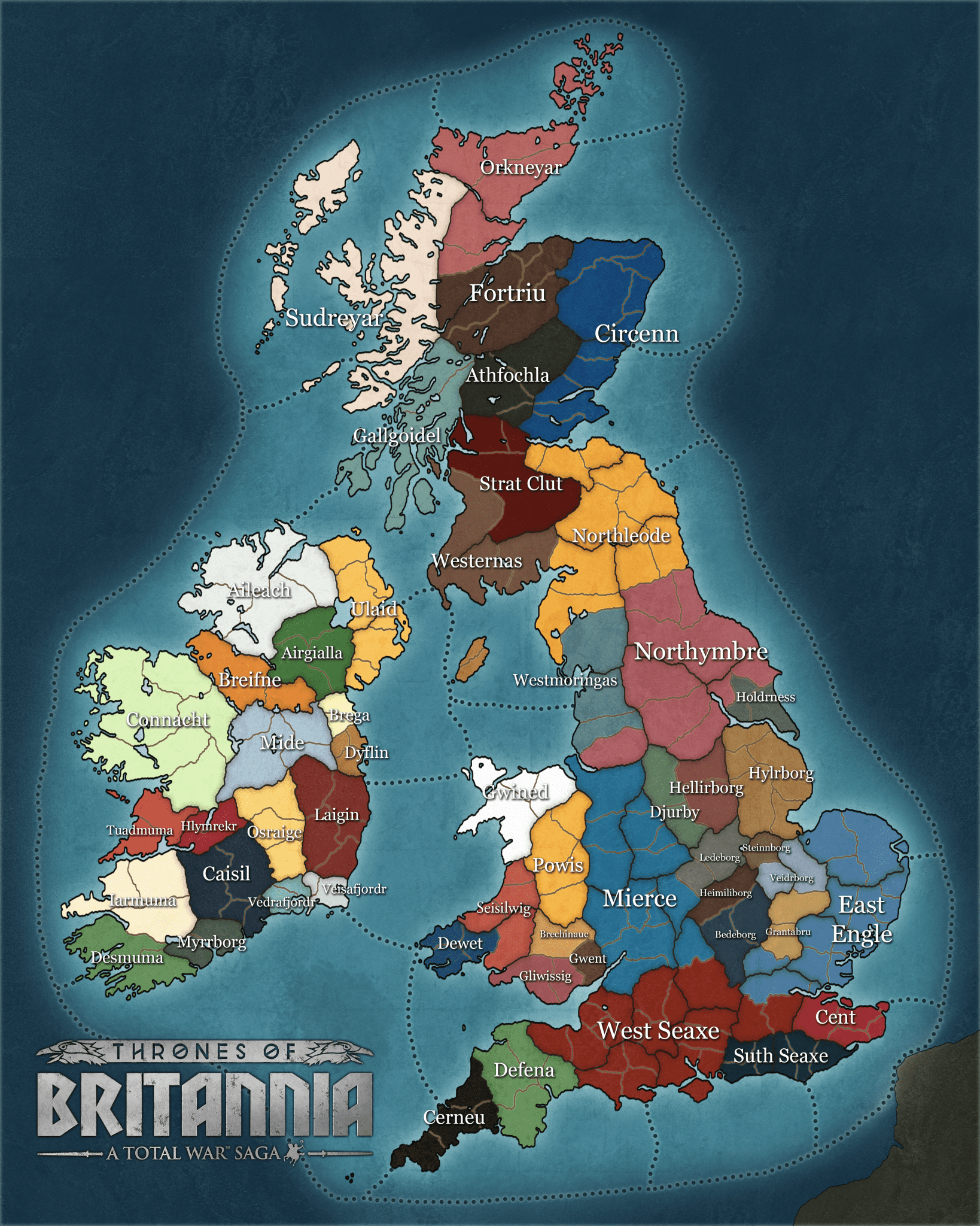 Thrones Of Britannia Map - domconnect